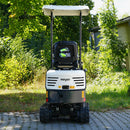 Kompaktowa minikoparka X1000 PRO – widok z tyłu