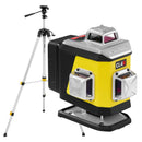 Laser krzyżowy Nivel System CL4R LCD czerwony (4 x 360) + statyw z wysięgnikiem