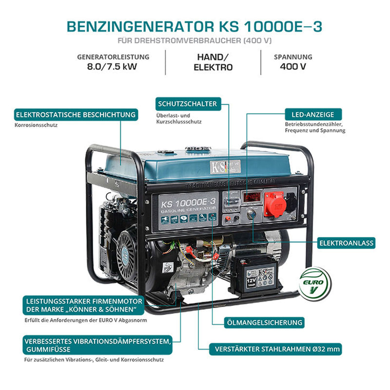 Agregat prądotwórczy Könner & Söhnen KS 10000E-3