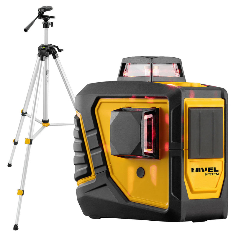 Multi-laser krzyżowy Nivel System CL2D czerwony (2 x 360) + statyw