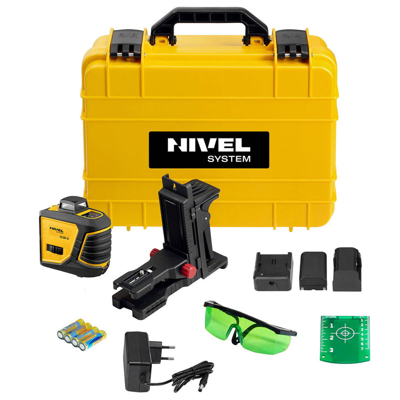 Multi-laser krzyżowy Nivel System CL2D-G zielony (2 x 360) + statyw