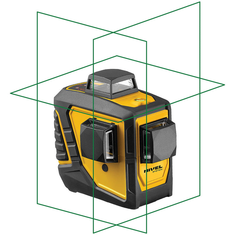 Multi-laser krzyżowy Nivel System CL3D-G zielony (3 x 360) + statyw + tyczka + czujnik + łata
