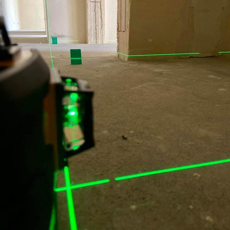 Multi-laser krzyżowy Nivel System CL3D-G zielony (3 x 360) + czujnik + tyczka + łata