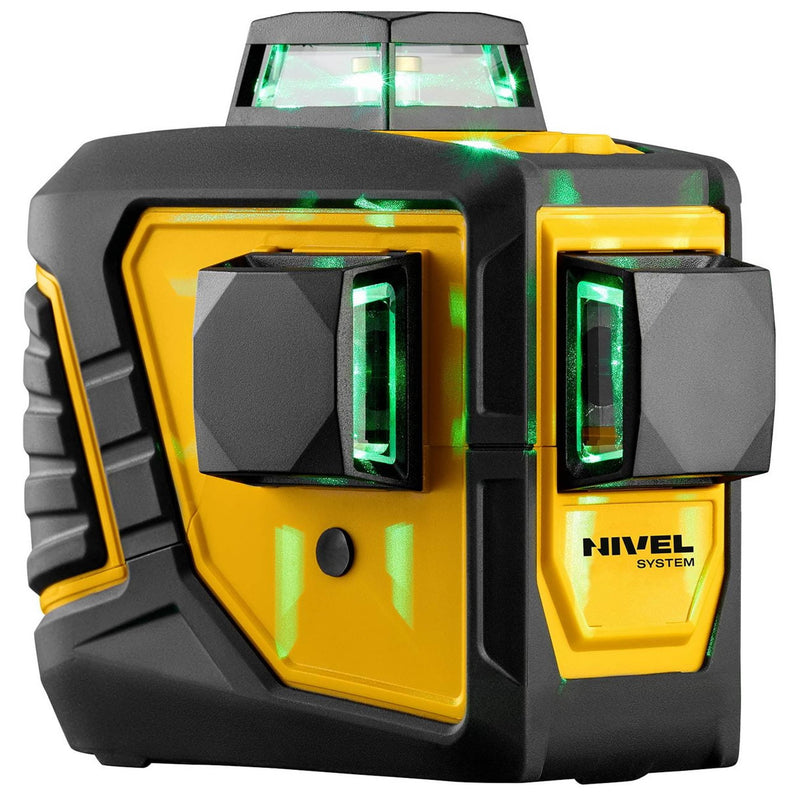 Multi-laser krzyżowy Nivel System CL3D-G zielony (3 x 360) + czujnik + tyczka + łata