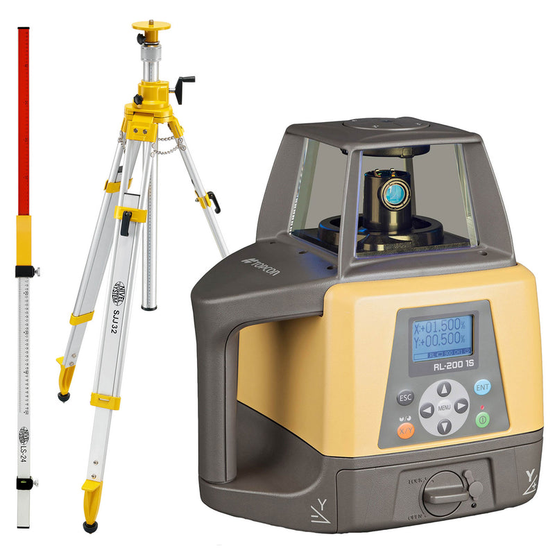 Niwelator laserowy Topcon RL-200 2S + łata + statyw z wysięgnikiem