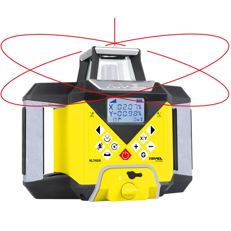 Niwelator laserowy Nivel System NL740R DIGITAL + łata + statyw z wysięgnikiem