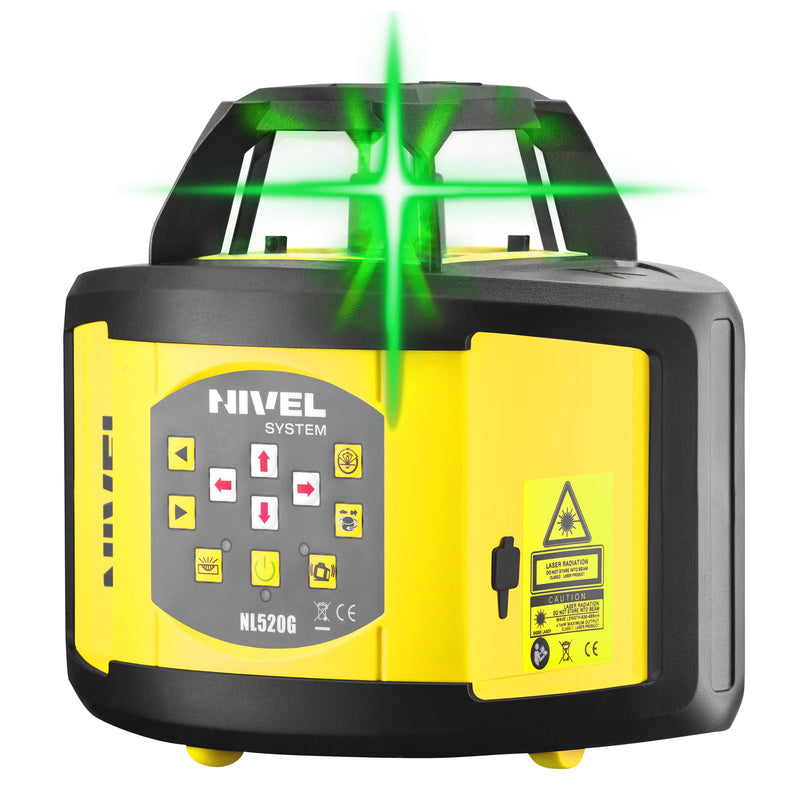 Niwelator laserowy Nivel System NL520G + łata + statyw z wysięgnikiem