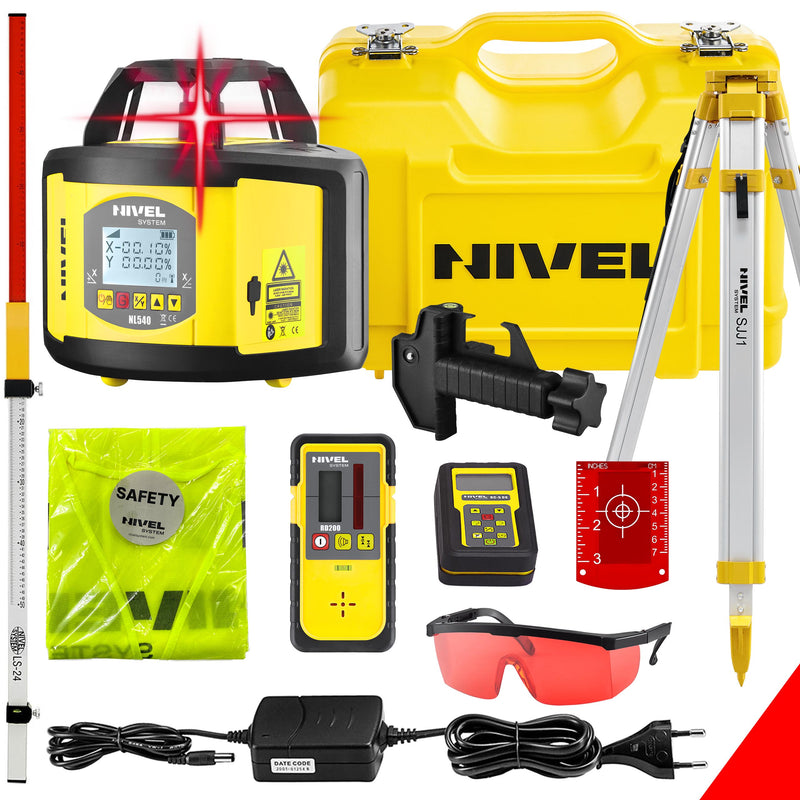 Niwelator laserowy Nivel System NL540 + łata + statyw