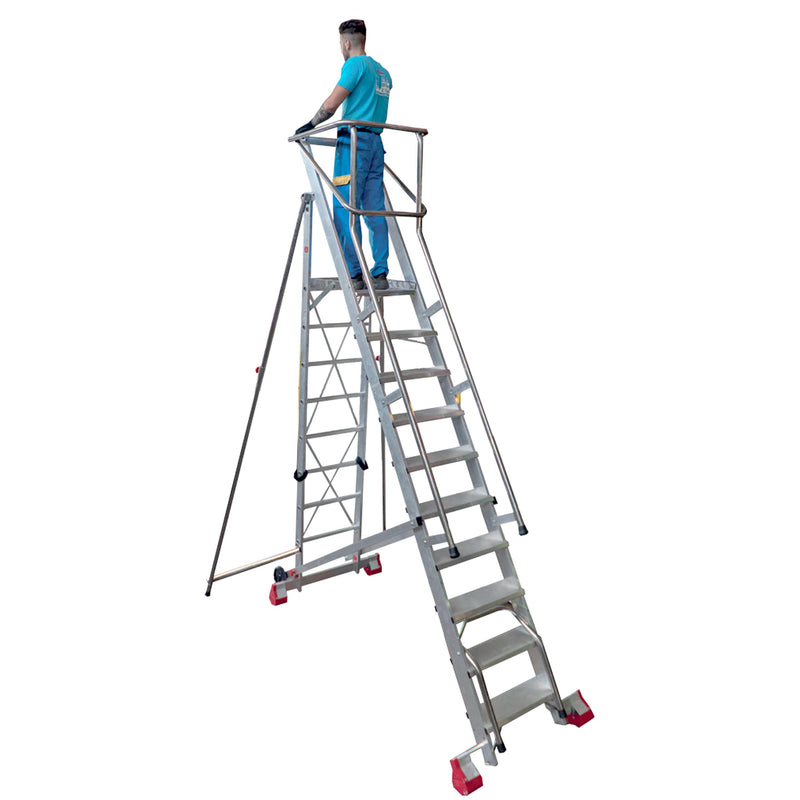 Podest magazynowy z bocznymi stabilizatorami Faraone MFT.7 4,4 m