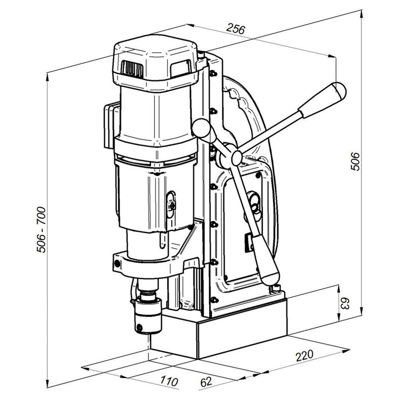 Wiertarka magnetyczna PROMOTECH PRO 100/4