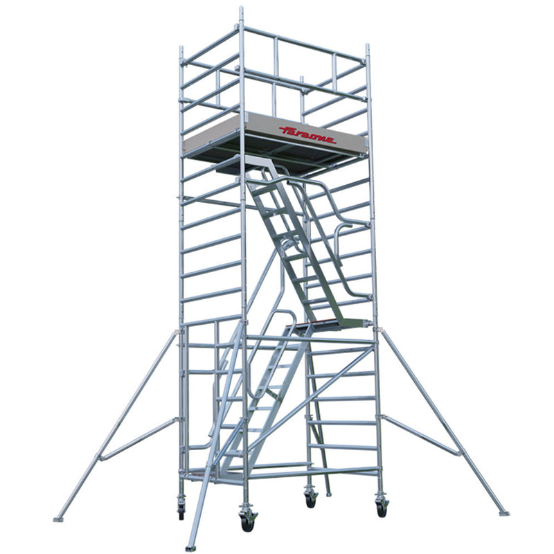 Rusztowanie ze schodami Faraone TOP SYSTEM 6,4 m (1,35x2,45m)